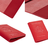 Porte-passeport JIANJI en cuir véritable lisse et léger avec plusieurs emplacements pour cartes et poche, design fonctionnel