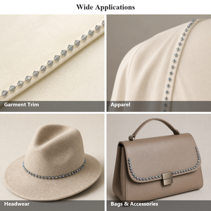 Epoxidharz Facettierte Bicone-Perlen Strass-Steine Lose mit Loch für <span class=keywords><strong>Couturier</strong></span> Wildleder Twill Rickrack-Bordüre Satin und Stirnbänder - Product Image 6