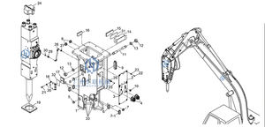 Kit de parafuso para <span class=keywords><strong>furukawa</strong></span>, hb10g <span class=keywords><strong>hb15g</strong></span> hb20g f19 f22 f27 peças de martelo hidráulico - Product Image 2