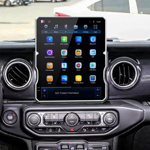 Radio para Auto Navirider con Pantalla Táctil Capacitiva DSP Android 15 de 12.1 Pulgadas, GPS para Jeep Wrangler JL Gladiator Pickups JT 2018-2023 - Product Image 1