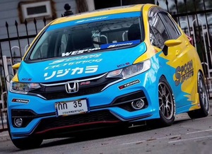 Bộ body kit phù hợp với Honda Fit GK <span class=keywords><strong>RS</strong></span> 2014-2018, gồm cản trước, lưới tản nhiệt và cản sau - Product Image 2