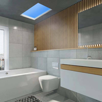 Plafonnier LED intelligent effet ciel bleu naturel pour salon, 2000-10000K, design moderne, contrôle par téléphone, indice de protection IP54