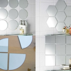 New Product Customized Size Frameless Delicate Design Splicing Silver <b>Mirror</b> <b>for</b> Dressing - Product Image 5