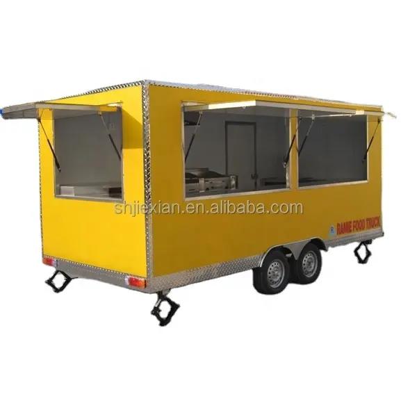 JX-FS480 Ice Cream Truck Food Trailer Hot Dog Cart Kitchen Cart Restaurant Gelato Mobile Coffee Truck Bar Cart Used Food Trucks