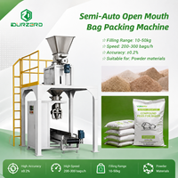 Machine d'emballage semi-automatique pour aliments composés en poudre (10-50 kg), additifs minéraux, ensacheuse à vis sans fin pour sacs à bouche ouverte