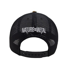 6 Panel <b>Camo</b> Dad Baseball <b>Caps</b> Custom Cow Leather Patch Camouflage Mesh Snapback Hat 112 Trucker Hats High Quality - Product Image 6