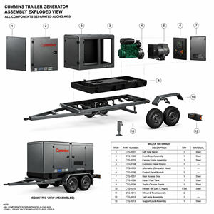 Groupe électrogène diesel Cummins EAC EPA 500Kva 600kva 650kva 700kva de haute qualité, silencieux, insonorisé, haute puissance, pour usage industriel et d'urgence - Product Image 5