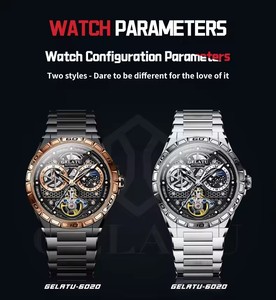 Envío Directo GELATU Reloj Mecánico para Hombre, Diseño Hueco, Cielo Estrellado de Lujo, Resistente al Agua, Alta Calidad, Tourbillon, Cristal de Zafiro, Acero Inoxidable - Product Image 4