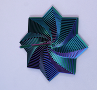 Jouet anti-stress en spirale imprimé en 3D en PLA, personnalisable, commandes en gros acceptées, service d'impression 3D en PLA, impression FDM, modèle 3D haute précision