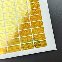 Autocollants holographiques dorés personnalisés, anti-effraction, sceau de garantie, étiquettes de sécurité authentiques avec numéros de série