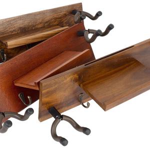 GS039M Yinyu Support mural multiple en bois d'<span class=keywords><strong>acajou</strong></span> massif avec étagère et cintres pour le rangement de la maison et du studio. - Product Image 6