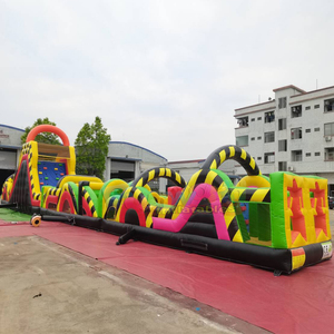 Château gonflable commercial d'extérieur pour fêtes, parcours d'obstacles gonflable avec capacité de 1000 kg et garantie de 3 ans, en vente en gros - Product Image 3