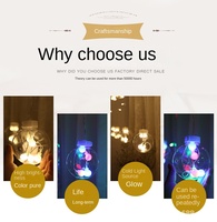 Guirlande lumineuse LED CX romantique en fil de cuivre, étanche IP65, 220V, boules étoiles, 2500m, pour extérieur, Noël, mariage, 2700K