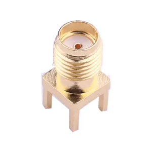 KH-SMA-KE-Z 8 mm RF coaxial connector antenna socket bore positive lead gold plate end connector