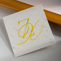 Carte de remerciement personnalisée carte de papier de semences recyclable boîte à bijoux boîte-cadeau insérer des cartes de visite de vœux environnementales