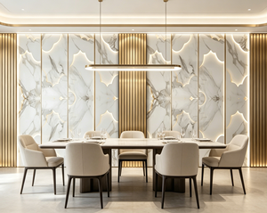 <span class=keywords><strong>Papier</strong></span> <span class=keywords><strong>peint</strong></span> auto-adhésif personnalisé à motif marbre, motif grille en grain de bois 3D, autocollant mural pour fond de télévision à la maison - Product Image 1
