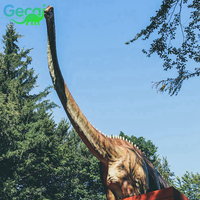 Gecai Amusement Park 3d grandeur nature Robotic Big Dinosaur Models Animatronic Giant Mamenchisaurus Dinosaur Factory