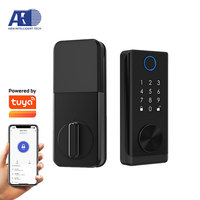 Tuya akıllı kilit Ttlock App WiFi ağ alüminyum biyometrik parmak izi anahtarsız kart erişim elektronik kapı sürgü silindir