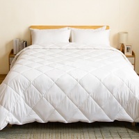 Doudoune matelassée douce toutes saisons 300GSM Insert de couette réversible Motif de matelassage unique