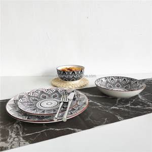 Veweet — <span class=keywords><strong>service</strong></span> <span class=keywords><strong>de</strong></span> table en <span class=keywords><strong>porcelaine</strong></span> <span class=keywords><strong>fine</strong></span>, ensemble, vaisselle <span class=keywords><strong>de</strong></span> luxe, en <span class=keywords><strong>porcelaine</strong></span>, lot <span class=keywords><strong>de</strong></span> 24 pièces - Product Image 2