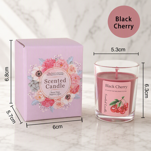 Lilin Aroma Mewah Ukuran Kecil dalam Stoples Kaca Lavender Jasmine Mawar Vanila Set Sampel Lilin Wangi Label Pribadi OEM ODM - Product Image 5