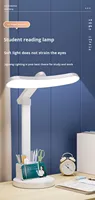Lámpara de Escritorio LED de Diseño Moderno para Decoración de Oficina, Ajustable, Inalámbrica, con Cable, Enchufable