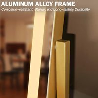 Miroir de maquillage LED haute définition en verre argenté pour table/bureau, idéal pour mariages et anniversaires