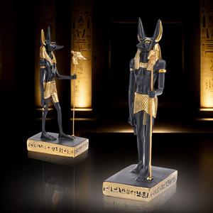 Religioso antiguo dios egipcio estatua Anubis perro Dios ornamento Horus guardián Dios recuerdo resina viaje compañero regalo momia - Product Image 1