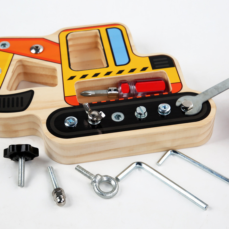 Занят доска игрушка Монтессори индивидуальное занят доска автомобиля в режиме реального отвертка игрушка набор