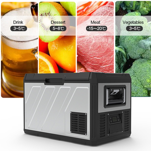 50L Electric Refrigerator for SUV Car Camping DC12 24V Portable <strong>Freezer</strong> <strong>Box</strong> Without Battery for Outdoor Hotel Use Solar Powered - Product Image 2