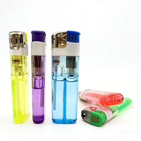 Briquet électronique classique en plastique, design créatif, à gaz butane jetable, durable, pour usage extérieur, cadeaux d'affaires Shunfa