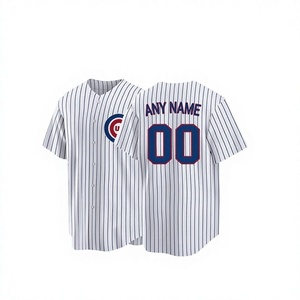 เสื้อเบสบอลแบบสวมใส่ได้ทั้งชายและหญิง พิมพ์ลายแบบ Sublimation ด้านหน้า คอวี แขนสั้น ระบายอากาศได้ดี แห้งเร็ว ผลิตจากโพลีเอสเตอร์ 100% สำหรับเล่นกีฬา - Product Image 3