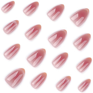 <span class=keywords><strong>Uñas</strong></span> Postizas de Color Rosa Degradado Chic 3862 <span class=keywords><strong>con</strong></span> Purpurina, <span class=keywords><strong>Uñas</strong></span> Postizas <span class=keywords><strong>Cortas</strong></span> en Forma de Almendra, <span class=keywords><strong>Uñas</strong></span> Artificiales para Dropshipping, Personalizables - Product Image 4