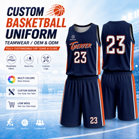 Conjunto de Uniformes de Baloncesto Personalizados, Sublimados, para Ligas de Verano, Clubes, Escuelas, Equipos Juveniles y Adultos