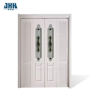 JHK-B05 A porta dobrável de portas principais baratas e modernas de madeira de baixo preço