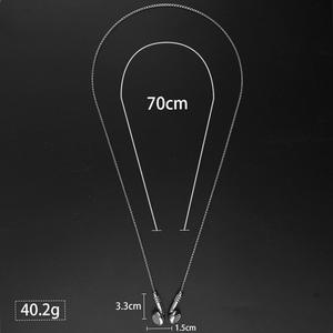 New Arrivals Stainless Steel Headset Design Charm Earphone Pendant Necklace Earplug Gold Steel Color - Product Image 6