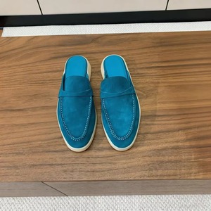 High-end Designer Fashionable Genuine Sheepskin slip on Casual <b>Shoes</b> <b>with</b> Cork Outsole for Men Women Suitable for All Seasons. - Product Image 2