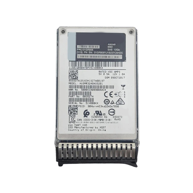 01GR906 400GB 12G 2.5 Inch SAS SSD 01GR906 Enterprise Solid State Drive SED High Speed Storage Wholesale Supplier