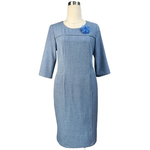 Vestidos de Oficina Tipo Lápiz para Mujer, Talla Grande, Largos hasta la Rodilla, Marca Geenlinm - Product Image 5