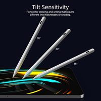 Stylet de dessin WK pour iPad 4ème génération, double mode de charge USB-C, compatible sans fil et magnétique, 2018-2026, avec boutons de raccourci
