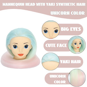 La cabeza del instructor puede ser trenzada, enrollada, larga, hecha de seda de alta temperatura y tiene forma de cara de muñeca - Product Image 5