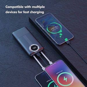 Cable integrado Banco de energía Carga rápida <span class=keywords><strong>Bateria</strong></span> <span class=keywords><strong>Portatil</strong></span> 20000mAh Carga Rapida Cargador portátil Powerbanks - Product Image 2
