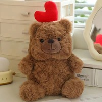 Nouvelle Confession ours amour ours poupée 8 pouces saisir Machine en peluche PP coton maille lavé finition soulagement du Stress saint valentin cadeau