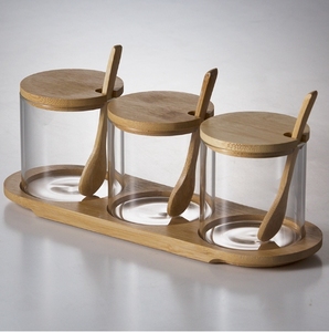 3 طقم خيزران عالي الجودة ، طقم توابل طعام المطبخ - Product Image 1