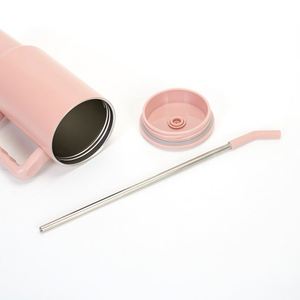 Gobelet isotherme personnalisé en acier inoxydable de 40 oz avec poignée, tasse à café avec logo, 20 oz, 30 oz, 40 oz pour l'eau, le thé, les boissons - Product Image 3