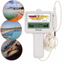 Testeur portable électronique de pH/Cl2 pour piscine CL002, détecteur de qualité de l'eau au chlore, pH-mètre carré OEM pH 7.2-7.8 Cl2