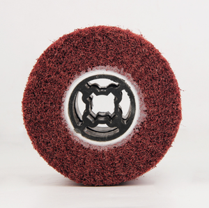 OEM Edelstahl-Küchengeräte Polierscheibe Werkzeug 120*100*19mm Vlies-Drahtzieh-Fächerscheibe Aluminiumoxid Schleifgewebe - Product Image 4