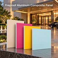 Panneau composite en aluminium ignifuge de 3 4 5 6 mm, motif terrazzo, ACP pour revêtement intérieur commercial