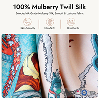 Foulard carré en soie de mûrier 6A, imprimé motifs mythologiques européens vintage, OEM ODM, faible MOQ, échantillonnage rapide en 7 jours, foulard en soie pour femme
