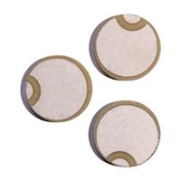 Cakram keramik piezoelektrik, 245-252KHz PZT 4 PZT 5 ketebalan 8 mm Diameter 1 mm untuk berbagai aplikasi
